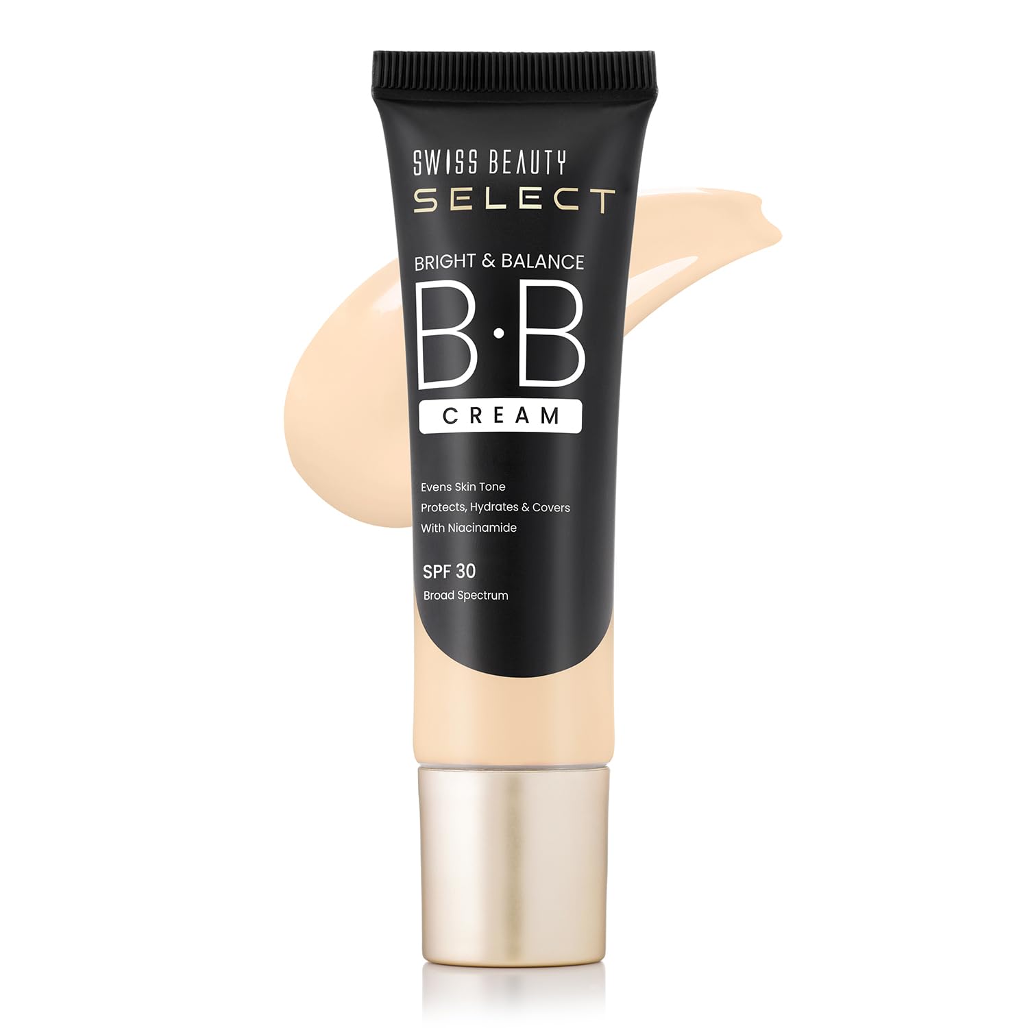 

SWISS BEAUTY Select Многофункциональный BB-крем Bright & Balance с SPF 30 | Защищает, Увлажняет и Маскирует | Обогащен Ниацинамидом и Пшеничным Гелем
