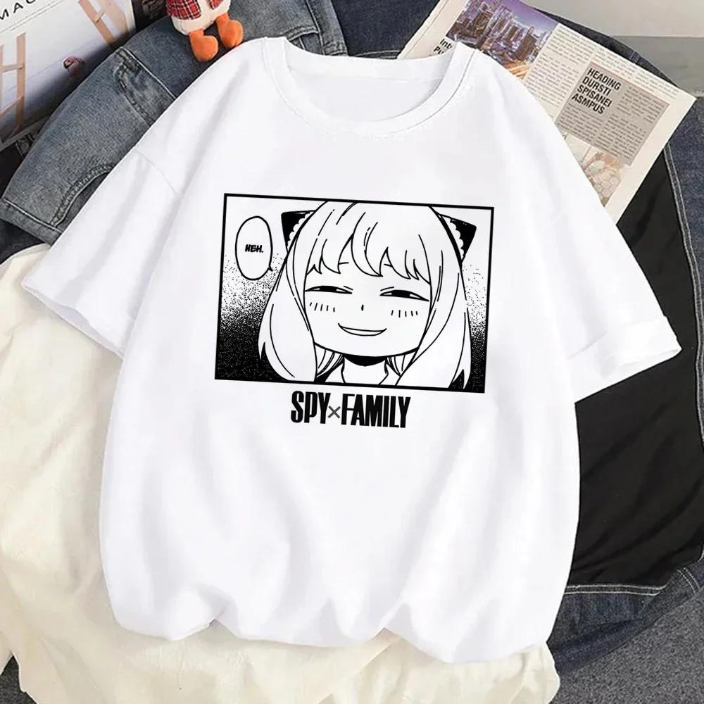Loid Forger Yor Forger Anya Forger T-skjorte Tegneserie Manga Anime Harajuku Grafisk Kawaii T-skjorte for kvinners skjorte