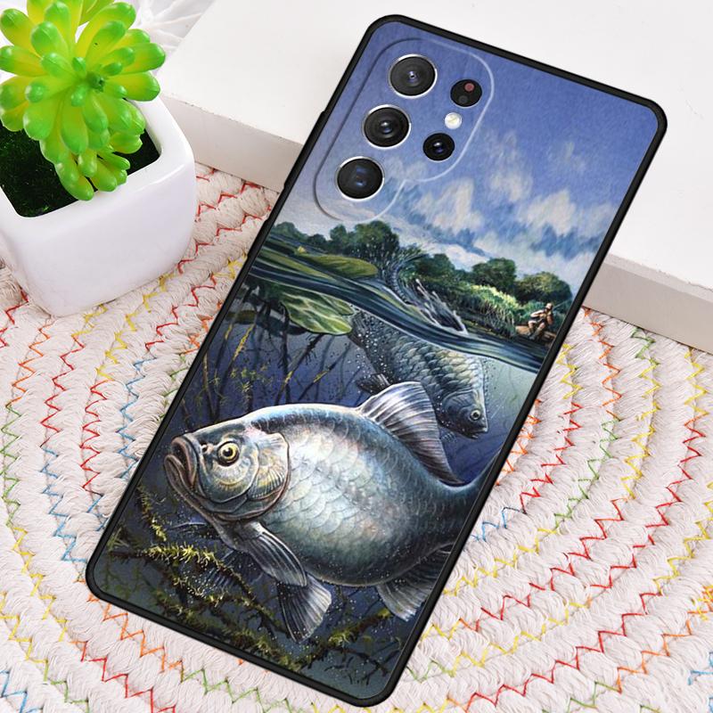 Carp Fishing Fish Phone Case for Samsung Galaxy Note 10 Pro S26 Ultra S23 S24 FE S25 S21 S22 PLUS Shockproof Cove