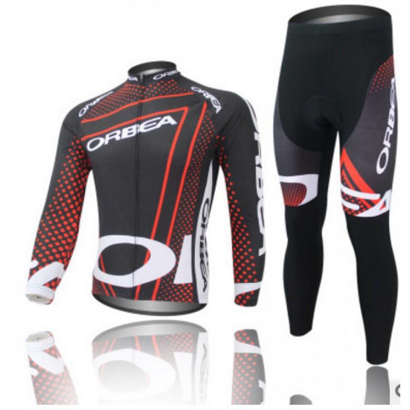 Long Sleeve Cycling Jersey Set Breathable Unisex Road Mountain Bike Apparel