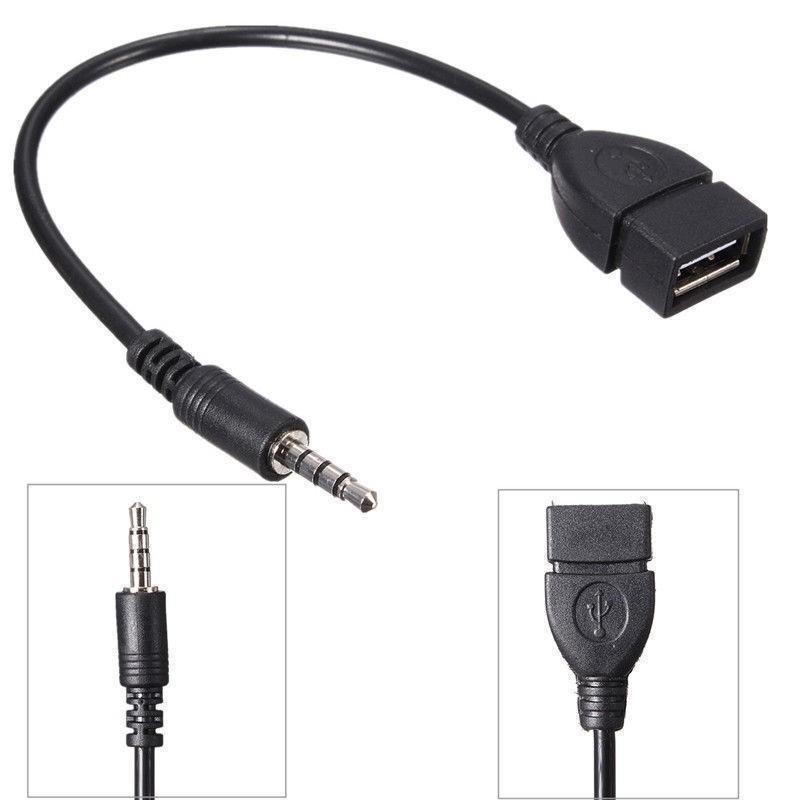 

Car USB Female to Male 3.5mm Audio Conversion Cable