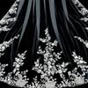 Handgjord Spets Bröllopsvepa Bekväm Slöja Glittrande Elegant Slöja Lätt Vikt för Elegant Brud