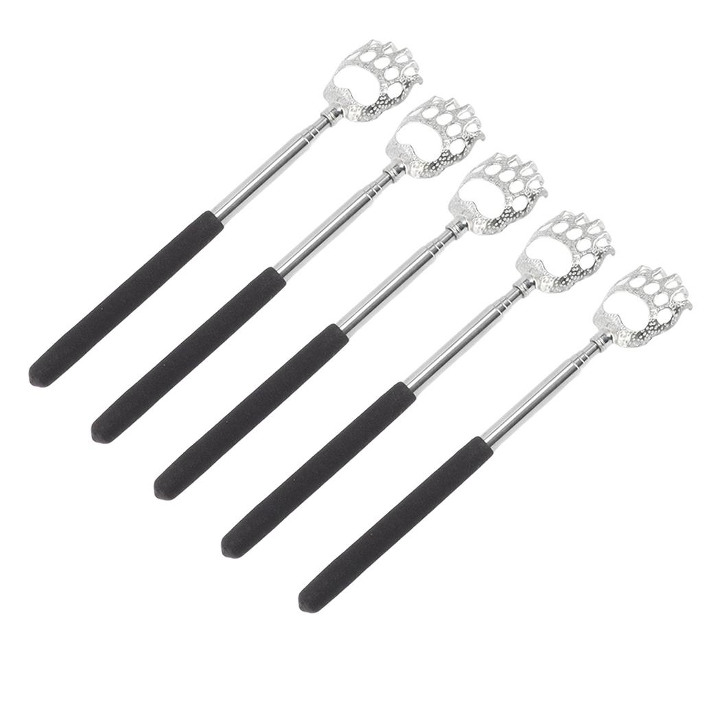 5Pcs Back Scratcher Telescopic Back Scratchers Stainless Steel for Head Body Arm