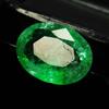 Natural Green Emerald Loose Gemstone Untreated Colombian 7 ct Oval Cut for Jewelry Making and Crafts