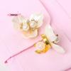 M-Perlenblumen-Knopfabdeckung Strassverzierter Clip Abnehmbare Manschettenknöpfe Knopfabdeckung Für Damen Hemden Basteln DIY