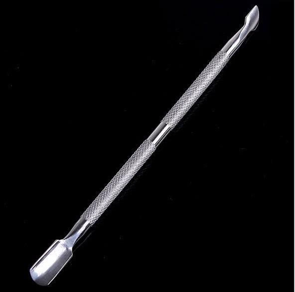 Double-Headed Stainless Steel Cuticle Pusher & Pick for Manicure