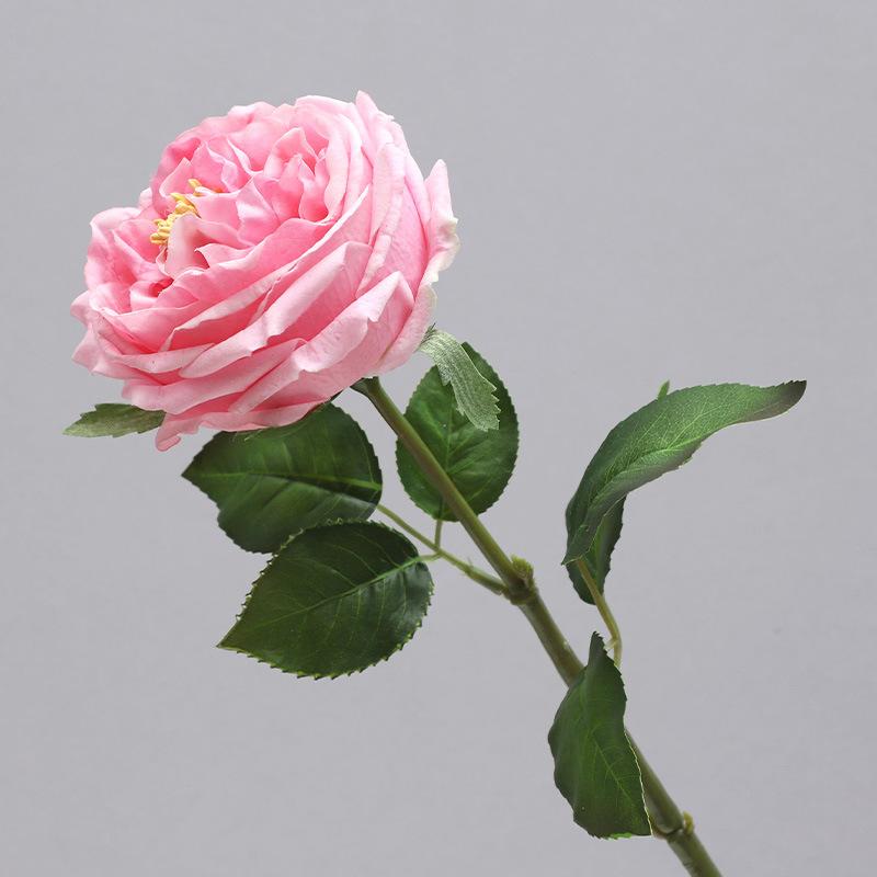 Single Head Feel Moisturizing Rose Simulation Flower Home Decoration Living Room Photography Decoration Fake Flower