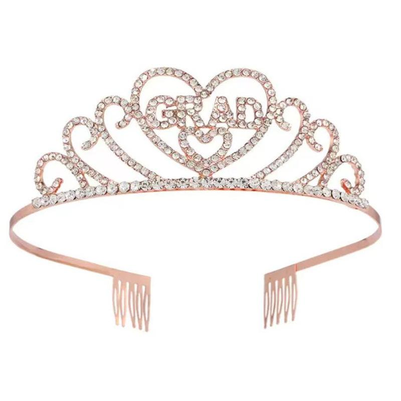 Shoulder Strap Crown Suit Graduation Prom Party Etiquette Belt Rhinestone Headband