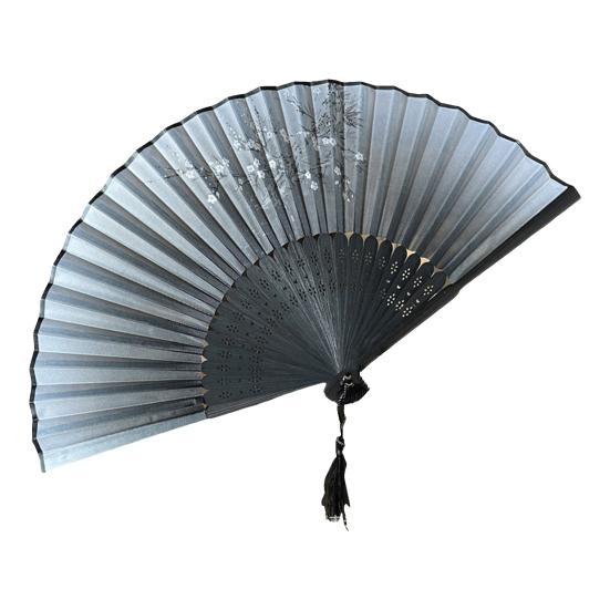 Bamboo Folding Fan Dance Lightweight Hand Fan with Hollow Carving Bamboo Tassel Cooling Wedding Favor