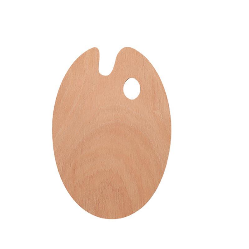 Oval Wooden Color Palette for Art Students