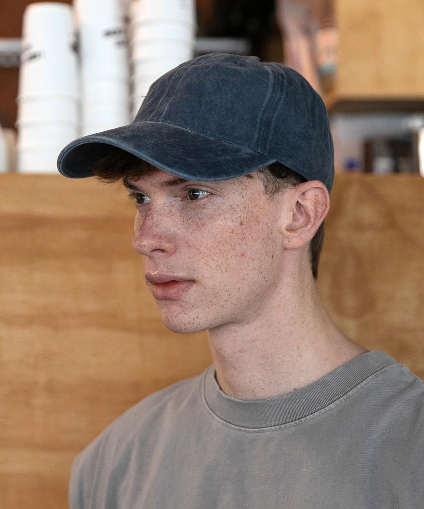 Chaebteo Standard Stone-Washed Ball Cap-Navy