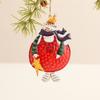Creative Handmade Snowman Hanging Model with Lanyard Hanging Xmas Ornament Cartoon Iron Christmas Tree Decor New Year Party