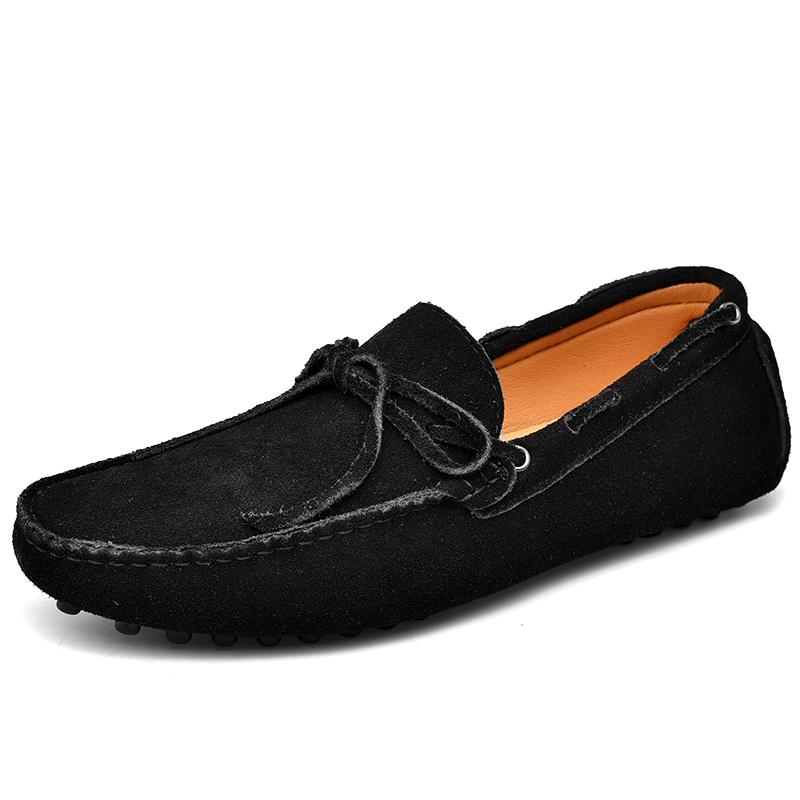 Fashion High Quality Leather Loafers Men Casual Shoes Male Driving Shoes Moccasins Slip On Men's Flats Fashion Men Shoes Size 38-49