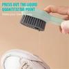 2-in-1 Multifunction Cleaning Brush with Soap Dispenser, Soft Bristle Liquid Shoe & Laundry Brush for Home Cleaning