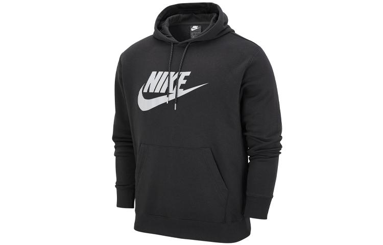 Nike Sweatshirts Men s Black Hooded Thickened Regular DM1237-010 XXL