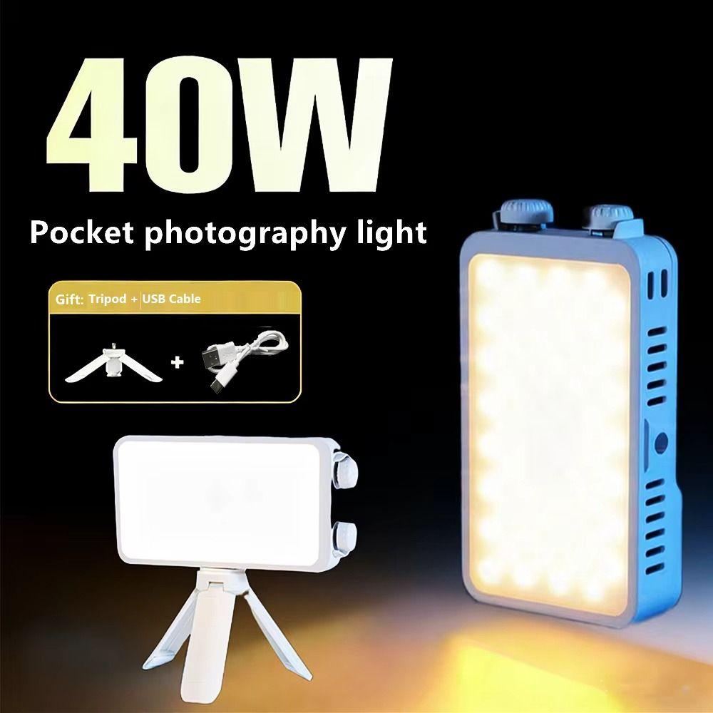 2800-9000K Handheld Fill Light With Fan Camera Top Light LED Beauty Light Panel  Beauty Photography