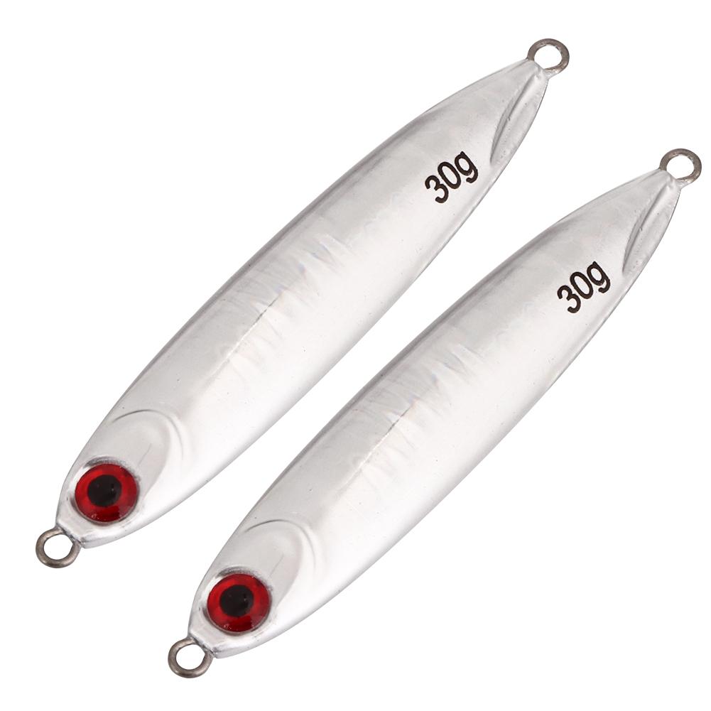2Pcs Simulation Fish Shape Lure Bait Fishing Tackle Vivid Swimming Posturesilver