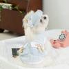 Spring and Summer Dog Clothes Princess Style Traction Vest with Hat Small Dog Summer Thin Sunscreen Pet Clothes