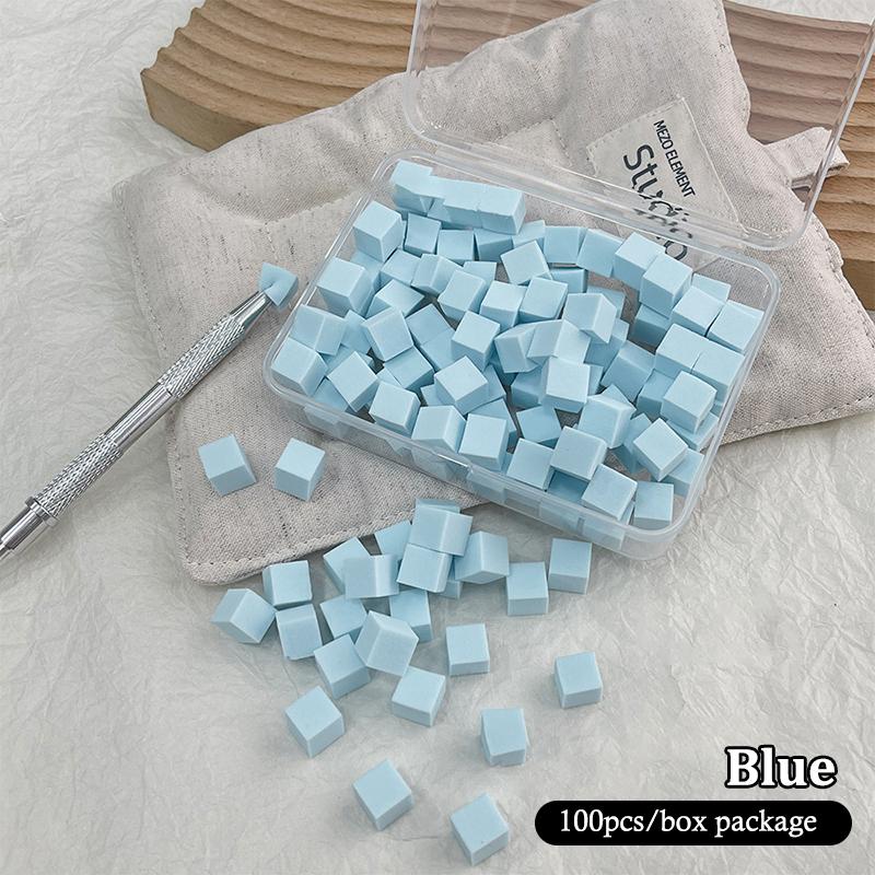 50/100 Pcs Square Nail Art Sponge Set Gradient Nail Brushes Gel Polish Design Nail Sponge Grab Pen Manicure Supplies