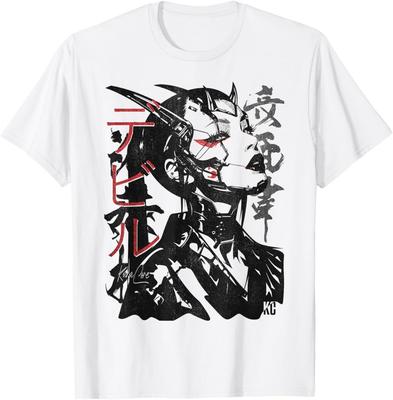 Japanische Streetwear Cyberpunk Y2K Techwear Retro Manga Anime T-Shirt