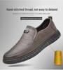 Men's Genuine Leather Casual Business Shoes - Versatile Cowhide with Soft Non-Slip Sole