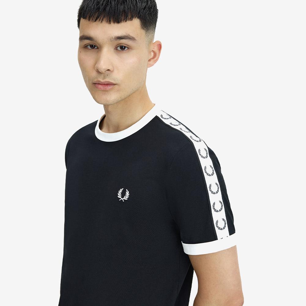 Fred Perry [Baseline] Taperinger T-Shirt - Black Afpm2G94620-102