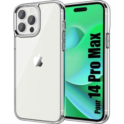 Protective Case - E.F.CONNECTION - for iPhone 14 Pro Max - Transparent Silicone - Flexible - Shockproof