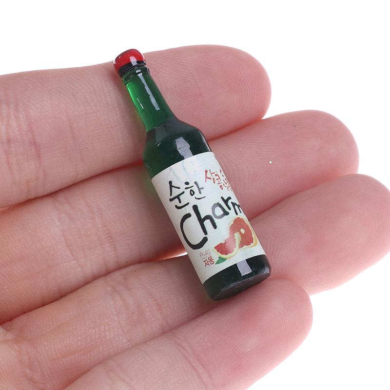 10Pcs 1:12 Dollhouse Miniature Wine Drink Model Pretend Play Food Kitchen Toys