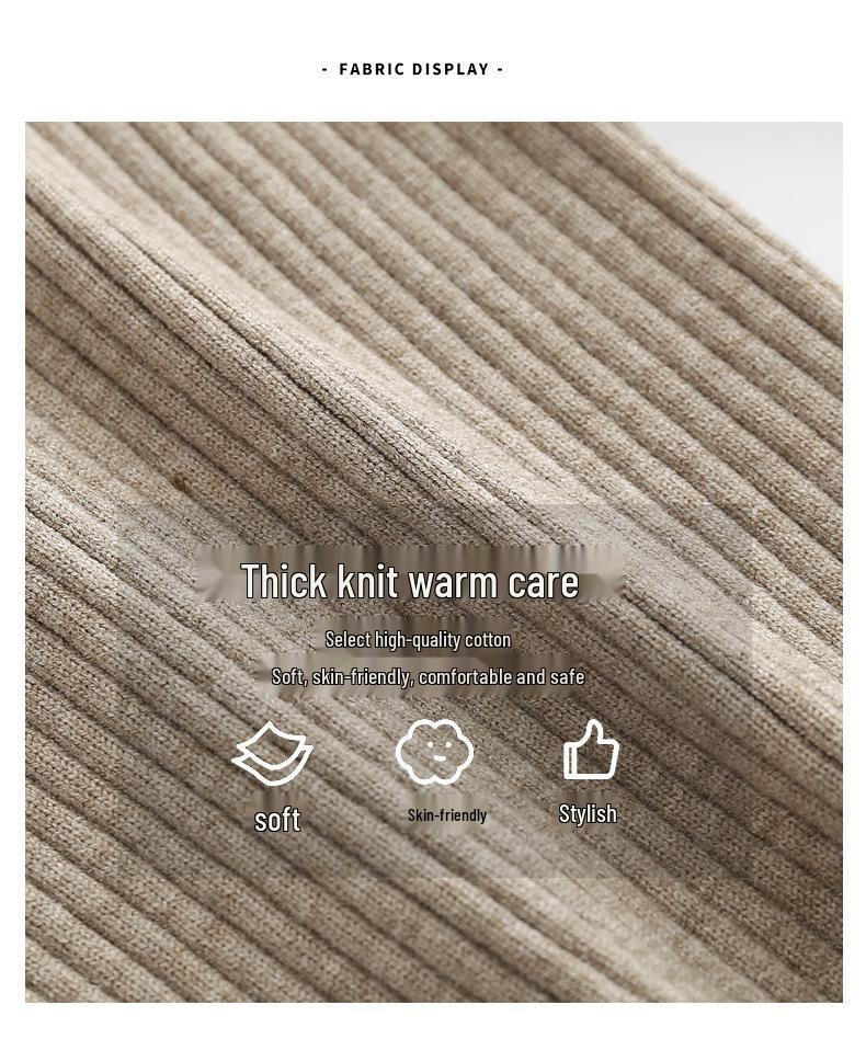 Infant Knitted Three-Piece Set: Sweater, Wool Pants & Bottoming Shirt for Autumn/Winter