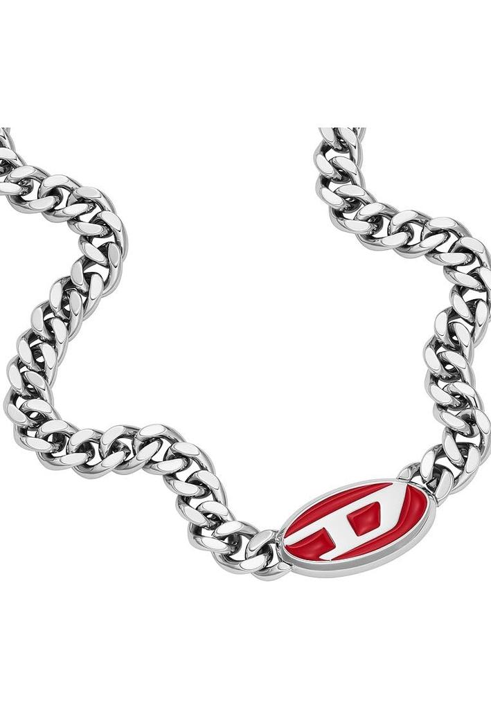 Diesel Men's Stainless Steel Chain Necklace, Stainless Steel, No Jewels