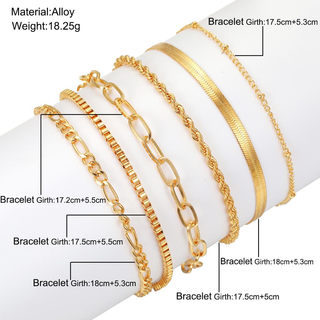 European and American style bracelets, high-end, personalized, light luxury chain gold jewelry, silver titanium steel niche jewelry for women
