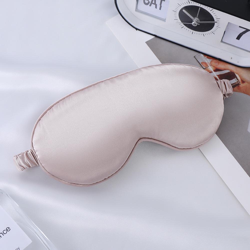 Double-Sided Mulberry Silk Eye Mask with Custom Logo - Light Blocking, Ideal for Travel