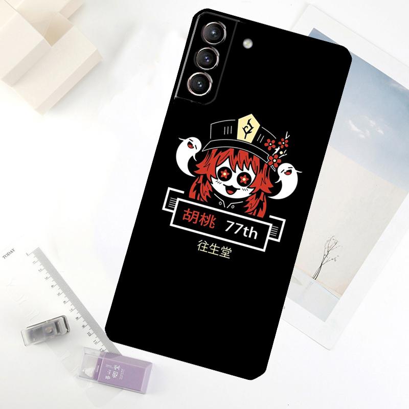 Genshin Impact Hu Tao Ghost Phone Case For Samsung Galaxy S24 FE S23 Ultra S21 S22 S25 S26 Ultra S10 Plus S20 FE Cover