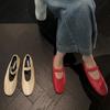 Fashion IPPEUM Ballerinas Zapatos Mujer Round Toe Summer Dress Mary Janes Ballet Flats Shoes For Women