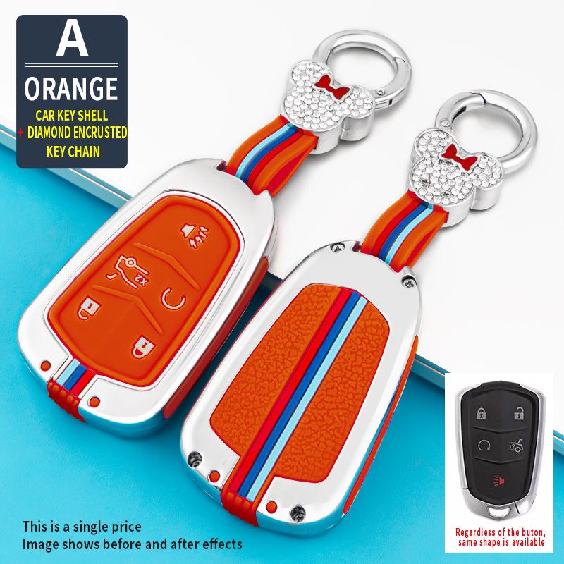 Silicone Remote Key Fob Cover for Cadillac XT5, CT6, XTS, XT4, and ATSL - Creative Design for Men and Women