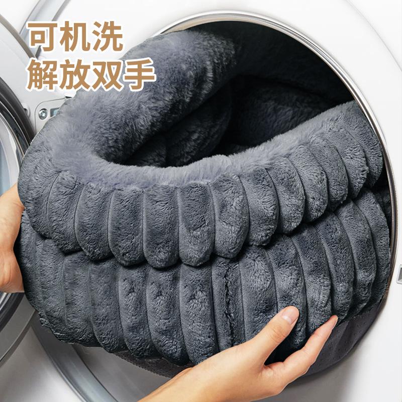 Large Oval Cat Dog Bed Enclosed Warm Winter Pet House for Small Dogs Cats All Seasons