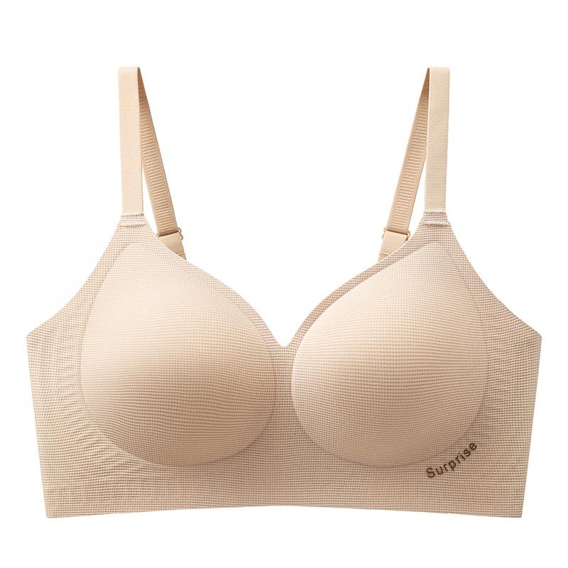 103 Fashionable Seamless Bra with Medium Thick Cups, Comfortable Push-Up Support, Jelly Soft Support, Semi-Fixed Cup Bra
