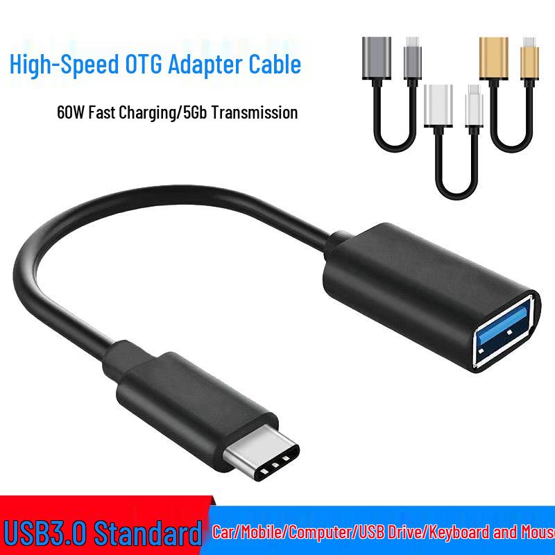 Type-C To USB 3.0 OTG Adapter Cable for Mobile & Computer Connection