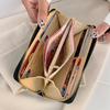 2025 Korean Style Women's Medium-Long PU Embossed Wallet with Multi-Card Slots and Coin Purse