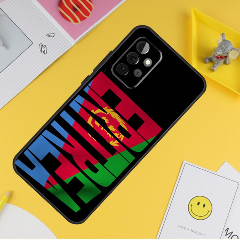 Eritrea Flag Case For Samsung Galaxy A55 A35 A25 A15 A51 A71 A12 A32 A52 A13 A33 A53 A14 A34 A54 Coque