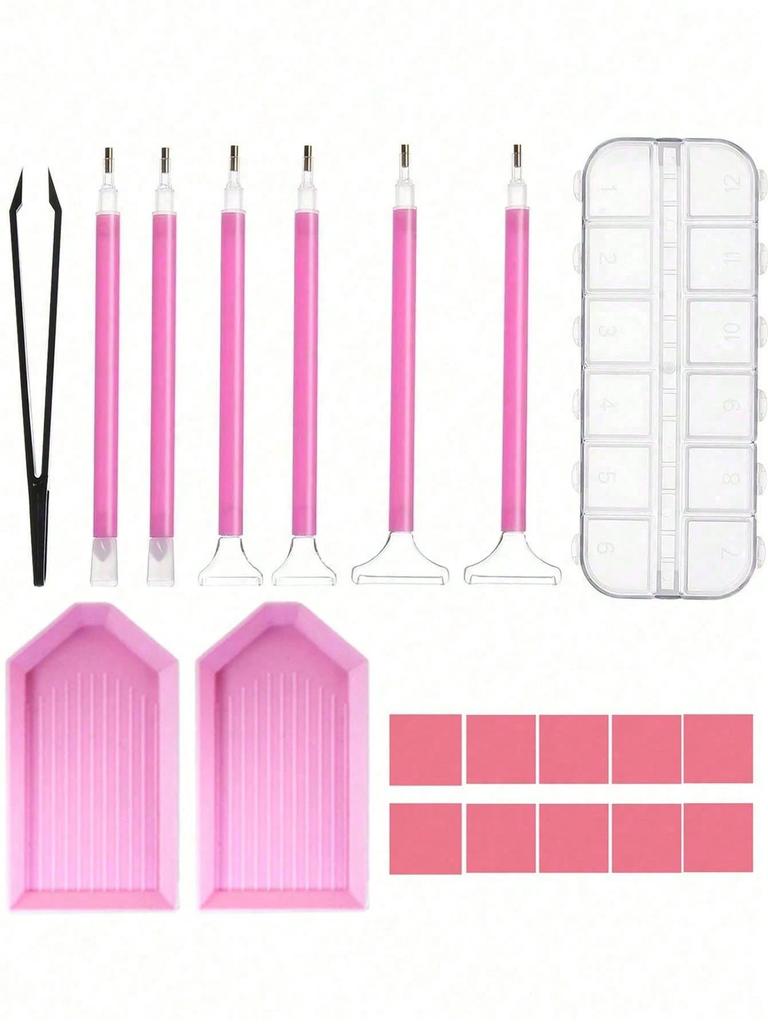 1set 20pcs Diamond Painting Tool Kit (with Diamond Painting Storage Box)