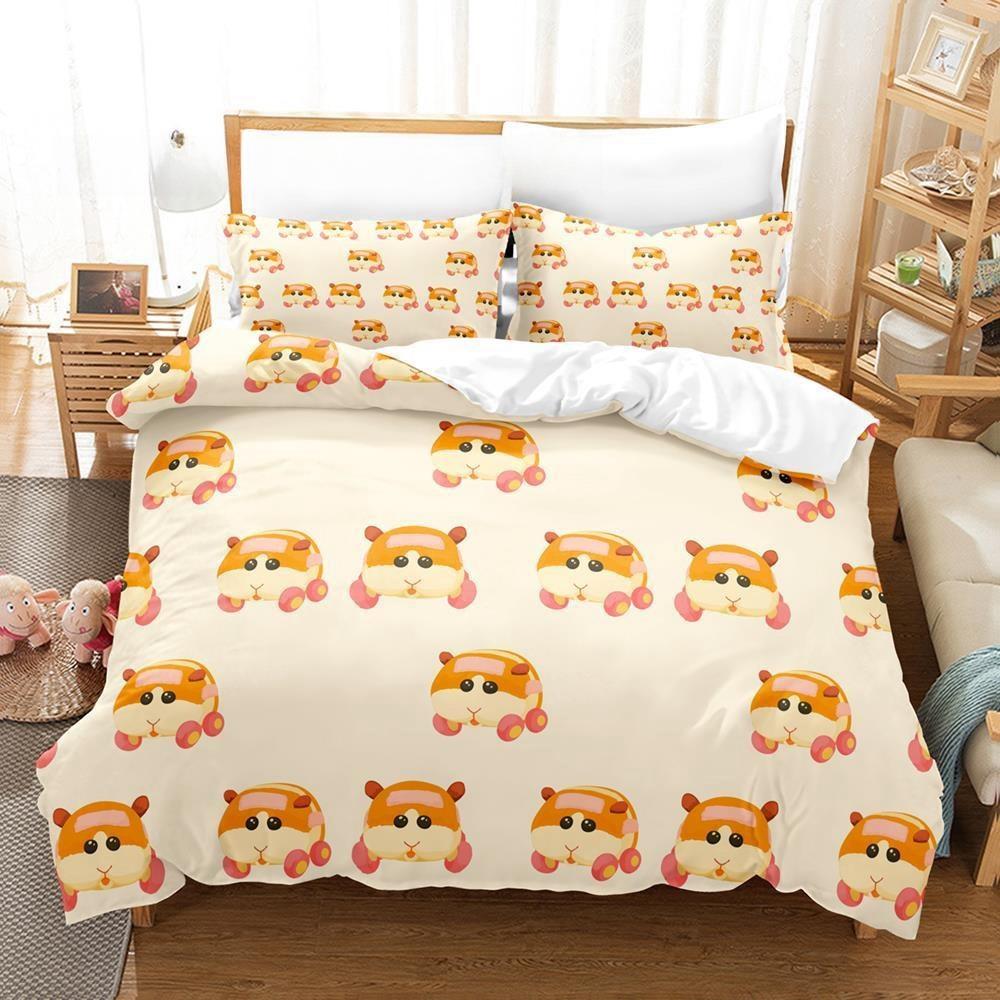 Pui Pui Molcar Bedding Set Single Twin Full Queen King Size Bed Set Adult Kid Bedroom Duvet Cover Sets 3D Anime Bed Sheet Set