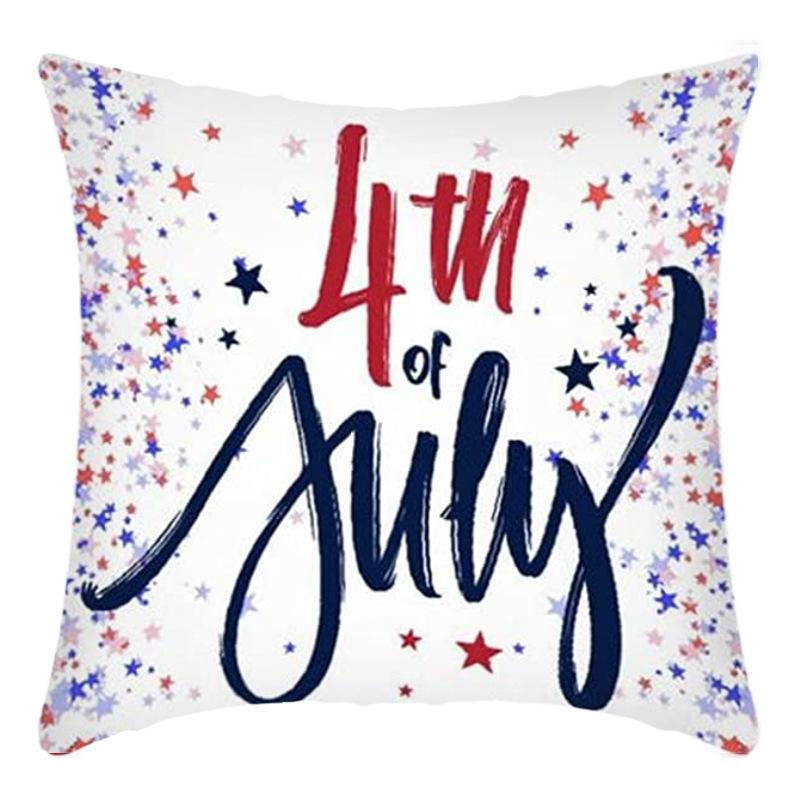 Independence Day Pillow Case Flag Print Home Living Room Bedside Decoration Pillow Cushion Pillow Case