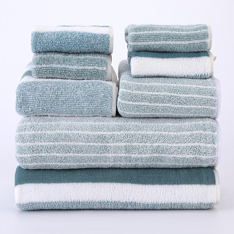 Set de 8 prosoape: Prosoape Groase Absorbante pentru Baie, Față și Păr din Fleece de Corali pentru Adulți și Copii
