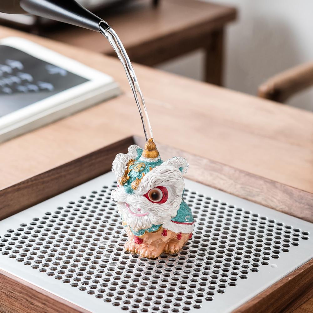 Color Shift Lion Statue Lion Ornament Tea Pet Decoration Color-changing Lion Tea Pet Ornament Auspicious Fortune Sculpture