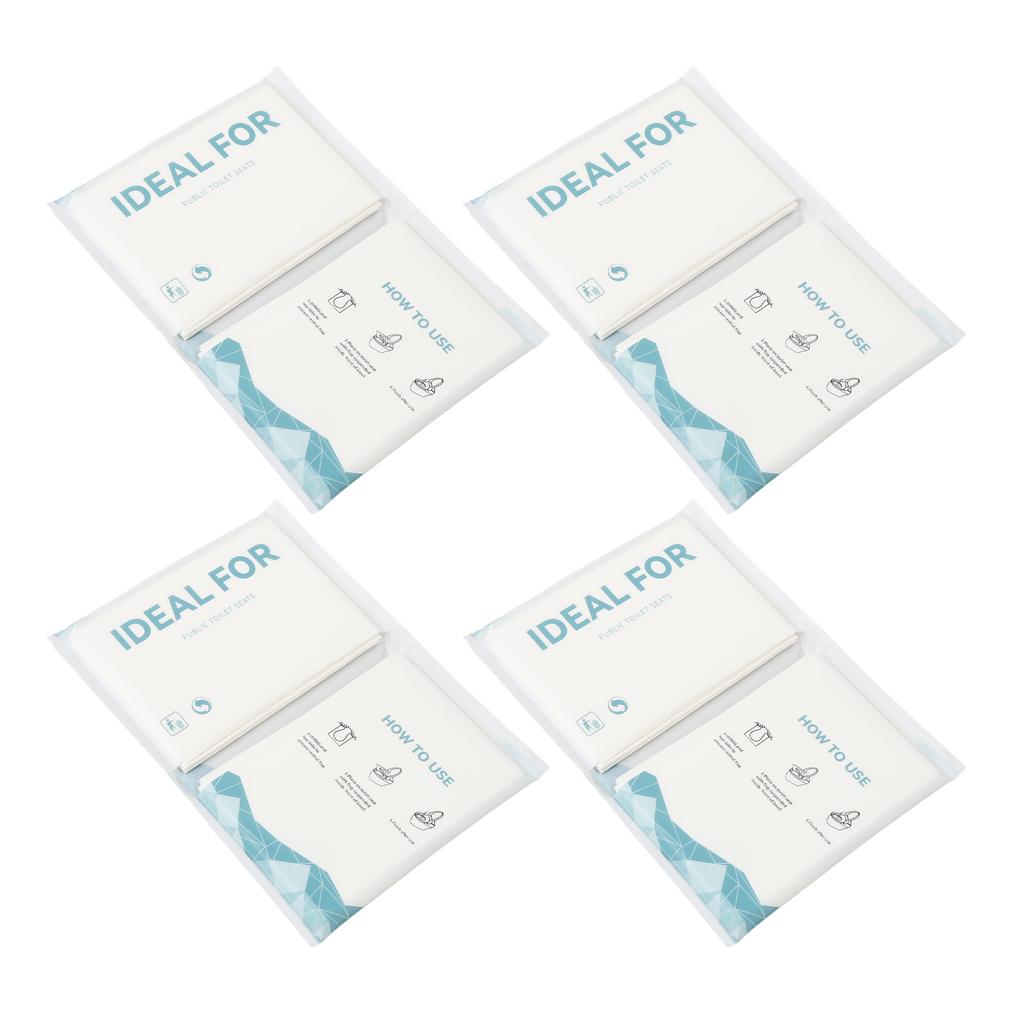 40Pcs Disposable Toilet Seat Cover Flushable Liners Protectors Essential Travel Accessories