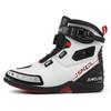 Stivali da moto unisex di grandi dimensioni in vera pelle antiscivolo anticollisione scarpe sportive da ciclismo all'aperto stivali da moto da donna
