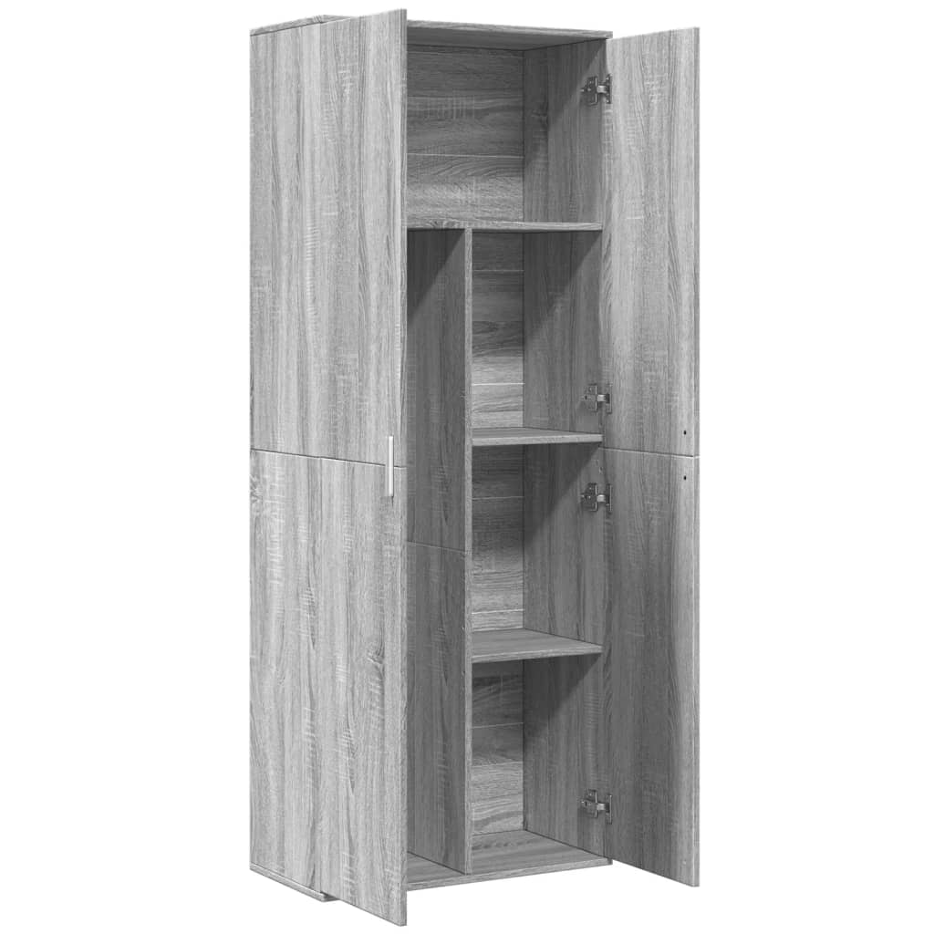 Highboard Gray Sonoma 70 x 35 x 180 cm Particleboard