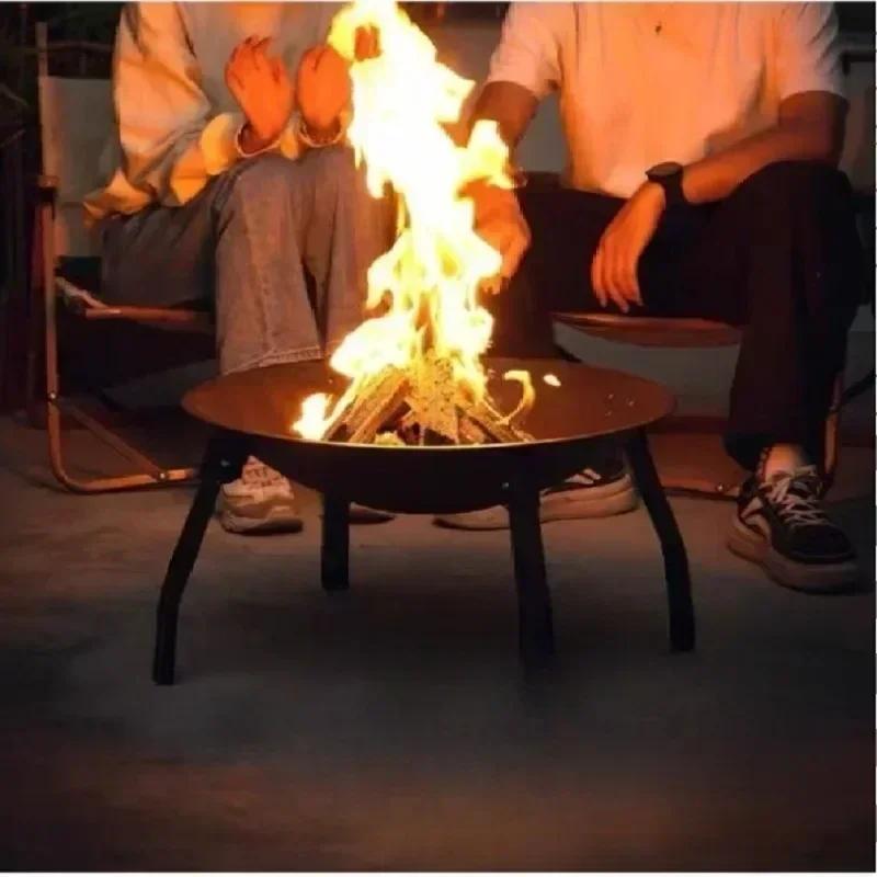 Multifunctional Stove Bonfire Charcoal Barbecue Stove Heater Outdoor Burner Brazier Bonfire Stove Table Camping Grill Firepit