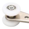10PCS 23mm Nylon Pulley Stainless Steel Bracket Hanging Wheel Roller for Sliding Door Window White